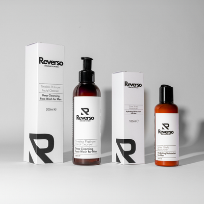 Essential Men's Skincare Set: Clean & Protect