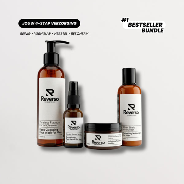 Signature Men's Skincare Set: Cleanse, Exfoliate, Repair & Hydrate