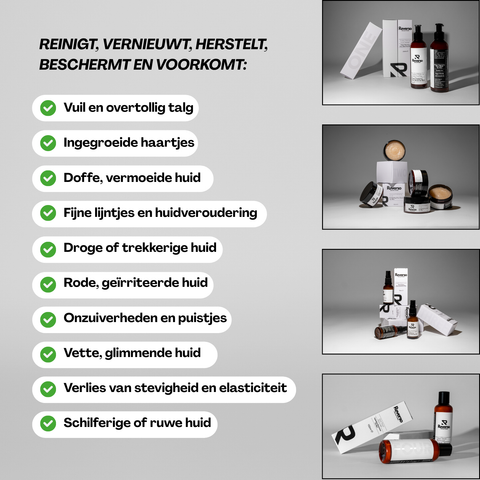 Signature Men's Skincare Set: Cleanse, Exfoliate, Repair & Hydrate